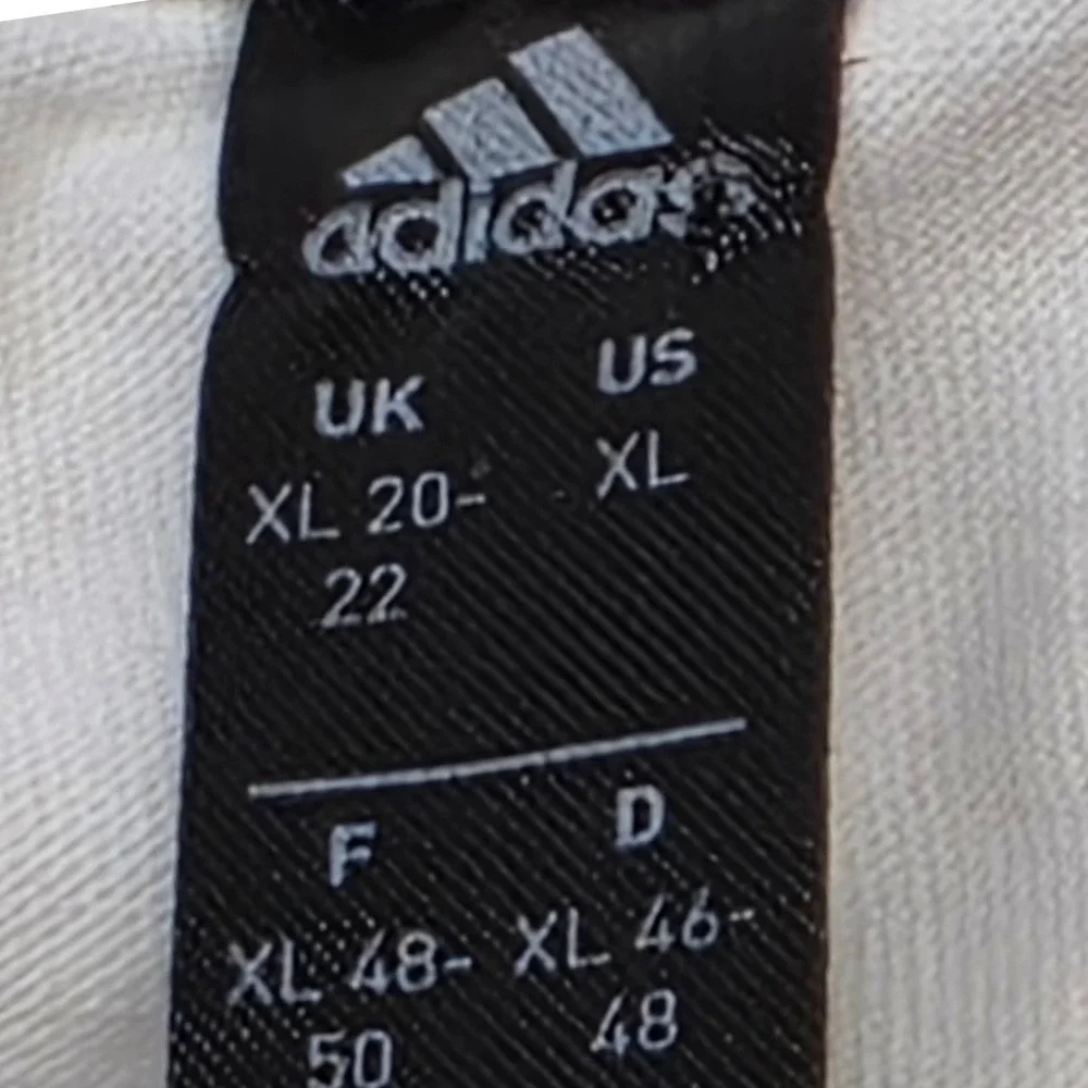 Adidas Womens Floral Graphic Logo T-Shirt White Short Sleeve XL H13771 - Picture 3 of 9